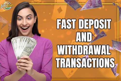 lottstars fast and deposit withdrawal transactions